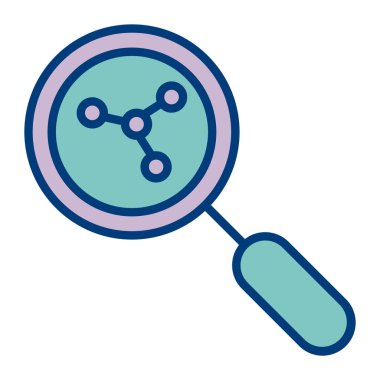 büyüteç izole vektör simgesi kolayca değiştirilebilir ya da düzenlenebilir