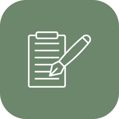 belge simgesi, vektör çizimi