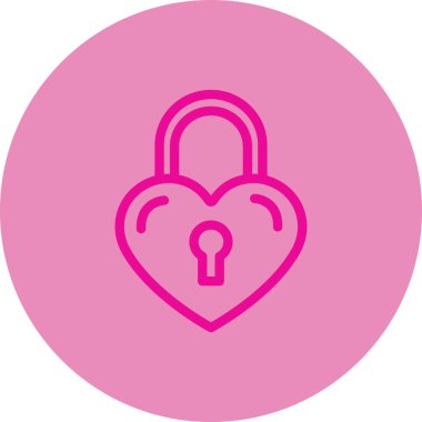 Kilit. Web simgesi basit illüstrasyon