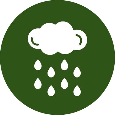 Bulut. Web simgesi basit illüstrasyon