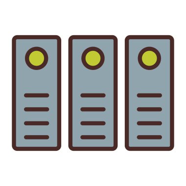 sunucu simgesi. düz dizayn vektörü 10