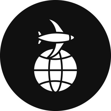 Küresel simge vektör illüstrasyonu