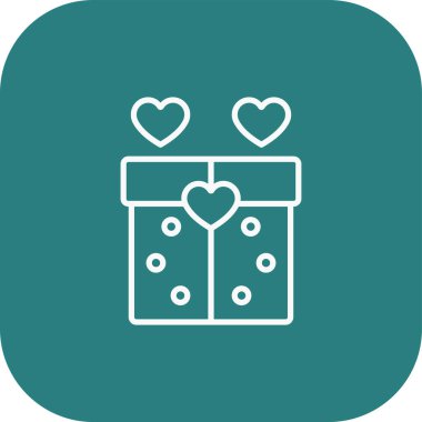 Vektör hediyesi Simgesi, vektör illüstrasyonu