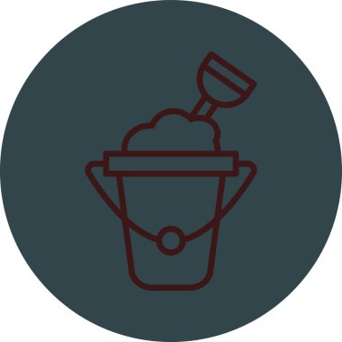 Dondurma vektör satırı simgesi