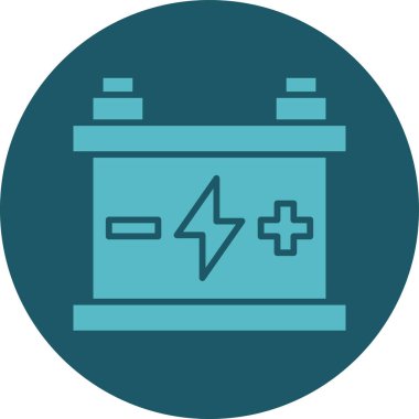 Pil simgesinin vektör illüstrasyonu