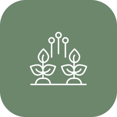 Bitki simgesinin vektör illüstrasyonu