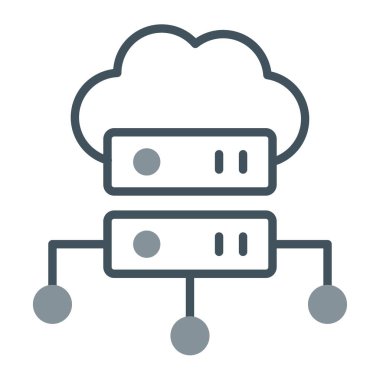 Bulut hesaplama. vektör illüstrasyonu