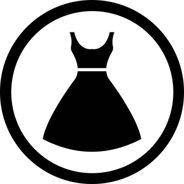 elbise simgesi vektör illüstrasyonu