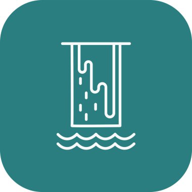 vektör su ico, vektör illüstrasyon