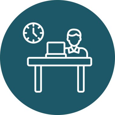 iş simgesi vektör illüstrasyonu