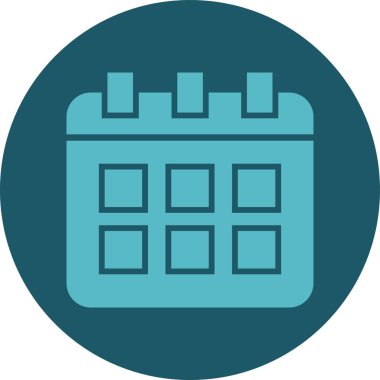 Takvim simgesi vektör illüstrasyonu