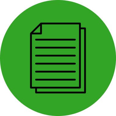 belge simgesi vektör illüstrasyonu