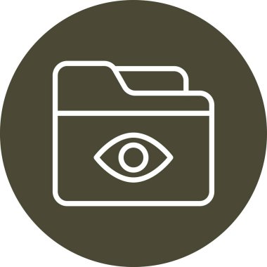 Göz simgesinin vektör illüstrasyonu