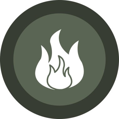 Alev kutsal kişilerin resmi, vektör çizim