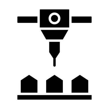 İHA vektör simgesi düz simge