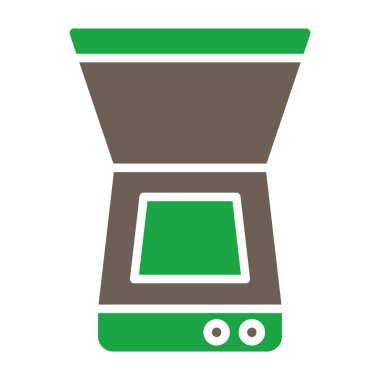 Kahve makinesi ikonu. vektör illüstrasyonu