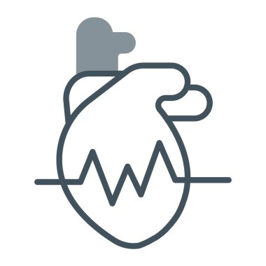 Steteskop ince çizgi simgesi, tıbbi ve sağlık hizmeti, kalp işareti, doğrusal vektör grafikleri, beyaz arkaplanda doğrusal desen, eps 1