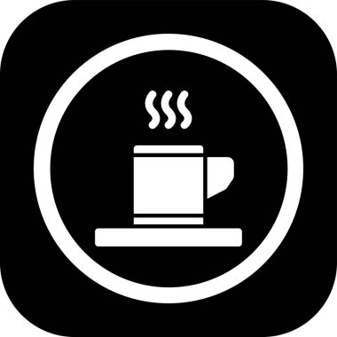 kahve fincanı ikonu vektör illüstrasyonu