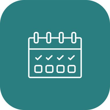 Takvim simgesinin vektör illüstrasyonu