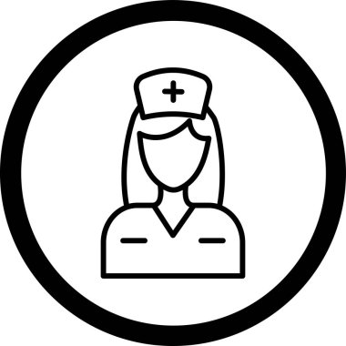 Doktor. Web simgesi basit illüstrasyon