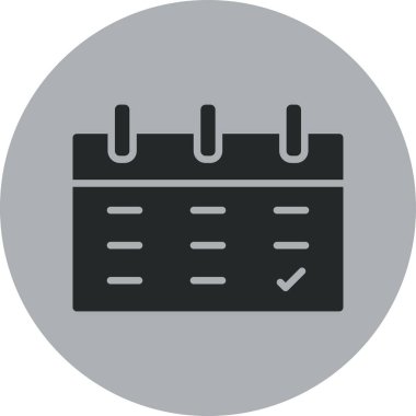 takvim vektörü renk simgesi