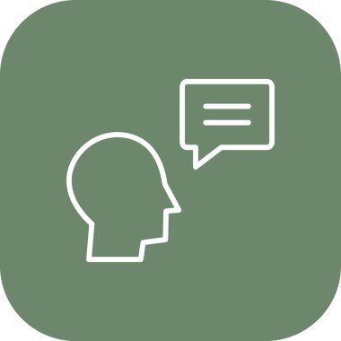 Web tasarımı için vektör sohbet simgesi