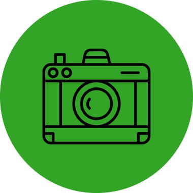 kamera simgesi vektör illüstrasyonu