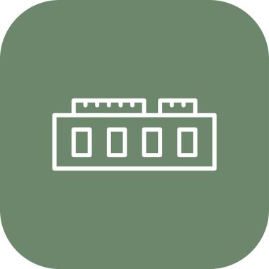 Ram web simgesi, vektör illüstrasyonu