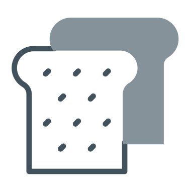 ekmek ikonu vektör illüstrasyonu