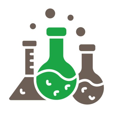 Kimya matarası vektör simgesi