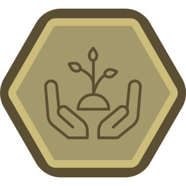 Çiçek. Web simgesi basit illüstrasyon