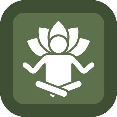 Yoga simgesinin vektör illüstrasyonu