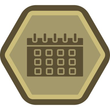 Takvim simgesi vektör illüstrasyonu