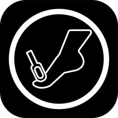 b 'nin tıp ikonu eksikliğinin vektör illüstrasyonu