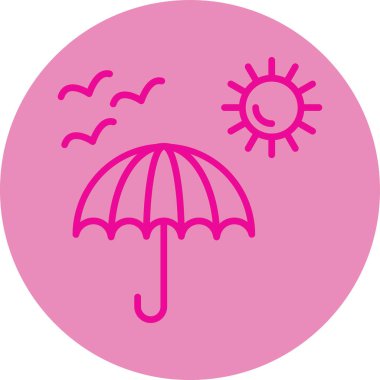 Şirin bir çizgi film simgesinin vektör çizimi