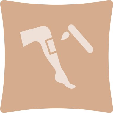 Beyaz simgenin vektör illüstrasyonu