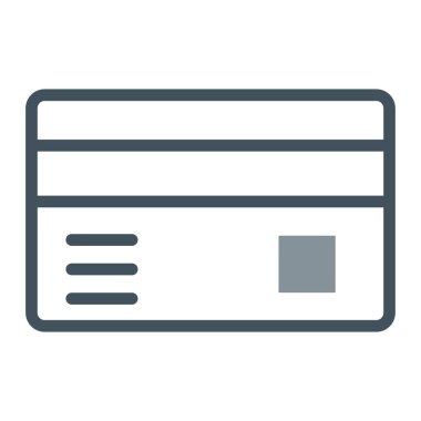 kart vektörü ince çizgi simgesi