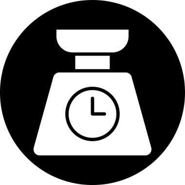 Ağırlık Ölçeklendirme Ağ simgesi, vektör illüstrasyonu