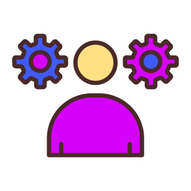 dişli simgesi vektör illüstrasyonu