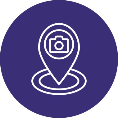 konumu simgesi harita, illüstrasyon vektör