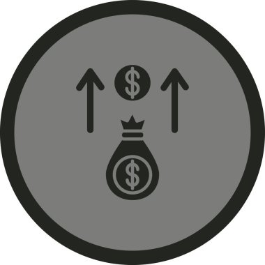 Dolar. Web simgesi basit tasarım