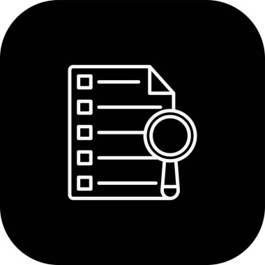 belge vektör çizgisi simgesi