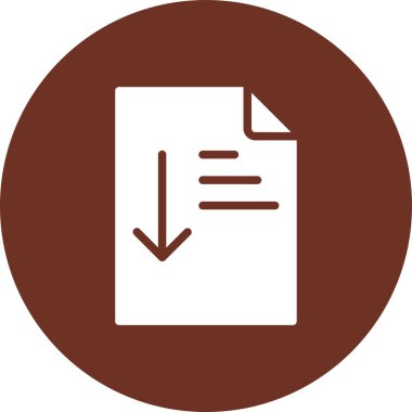 Dosya. Web simgesi basit tasarım