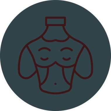 Kırmızı elbiseli bir adamın vektör çizimi