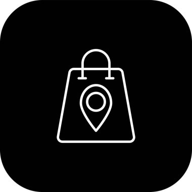 konum simgesi, vektör çizimi