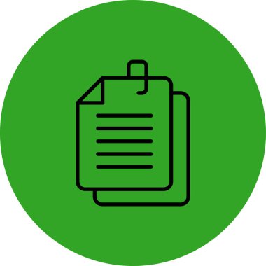 Belge simgesinin vektör illüstrasyonu