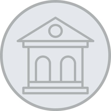 Bina. Web simgesi basit illüstrasyon