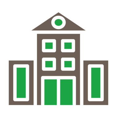 Okul binası. Basit tasarım