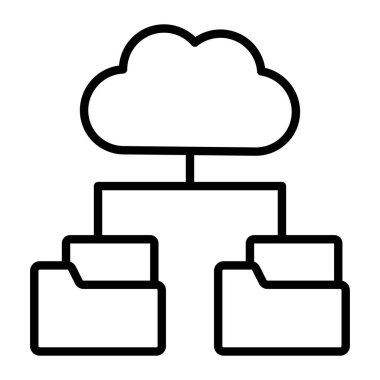 cloud computing. web icon simple design