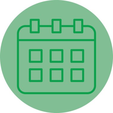 Takvim simgesi, vektör çizimi